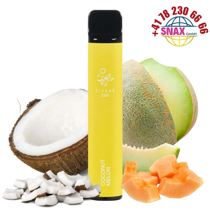 Elf Bar – Coconut Melon 1500 Puffs – Snax Gmbh