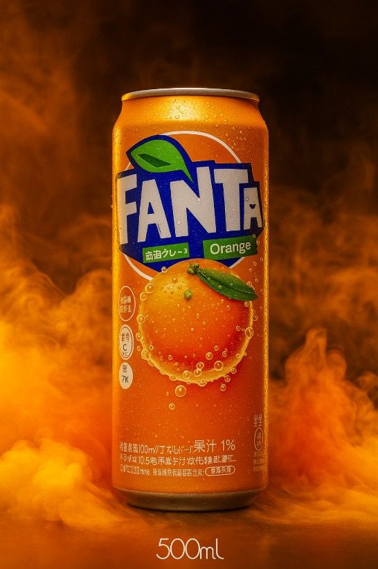 Fanta Orange Japan 500ml Fanta Orange Can - (500ml) - JAPAN Edition - Image 1